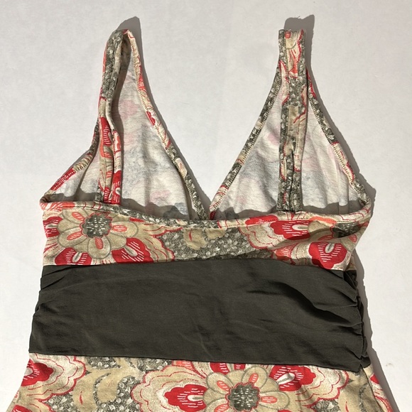 patagonia Organic Cotton Margot Sleeveless Green/Pink Floral Dress Size Medium - Picture 5 of 9